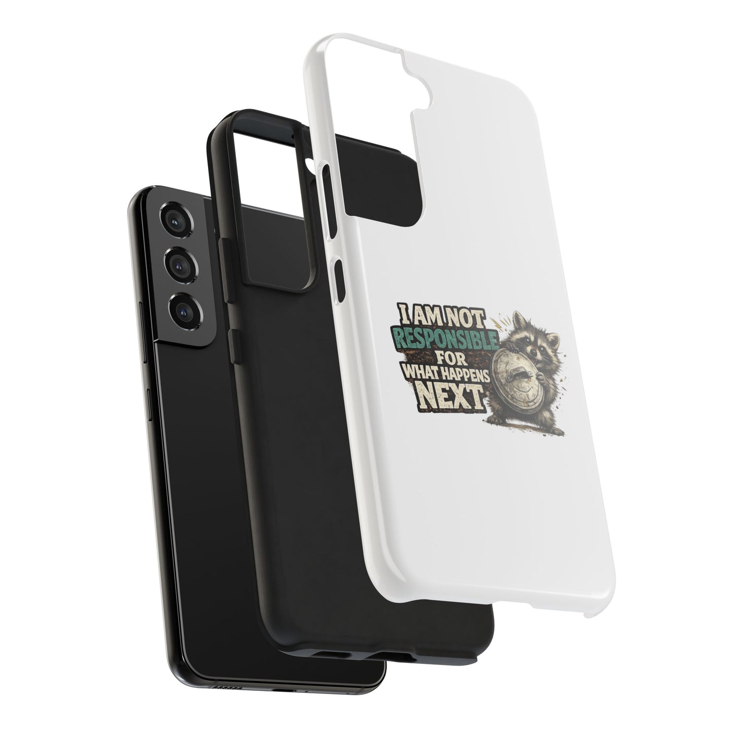 Not Responsible Raccoon Phone Case — Tough & Cute Protective Phone Cover