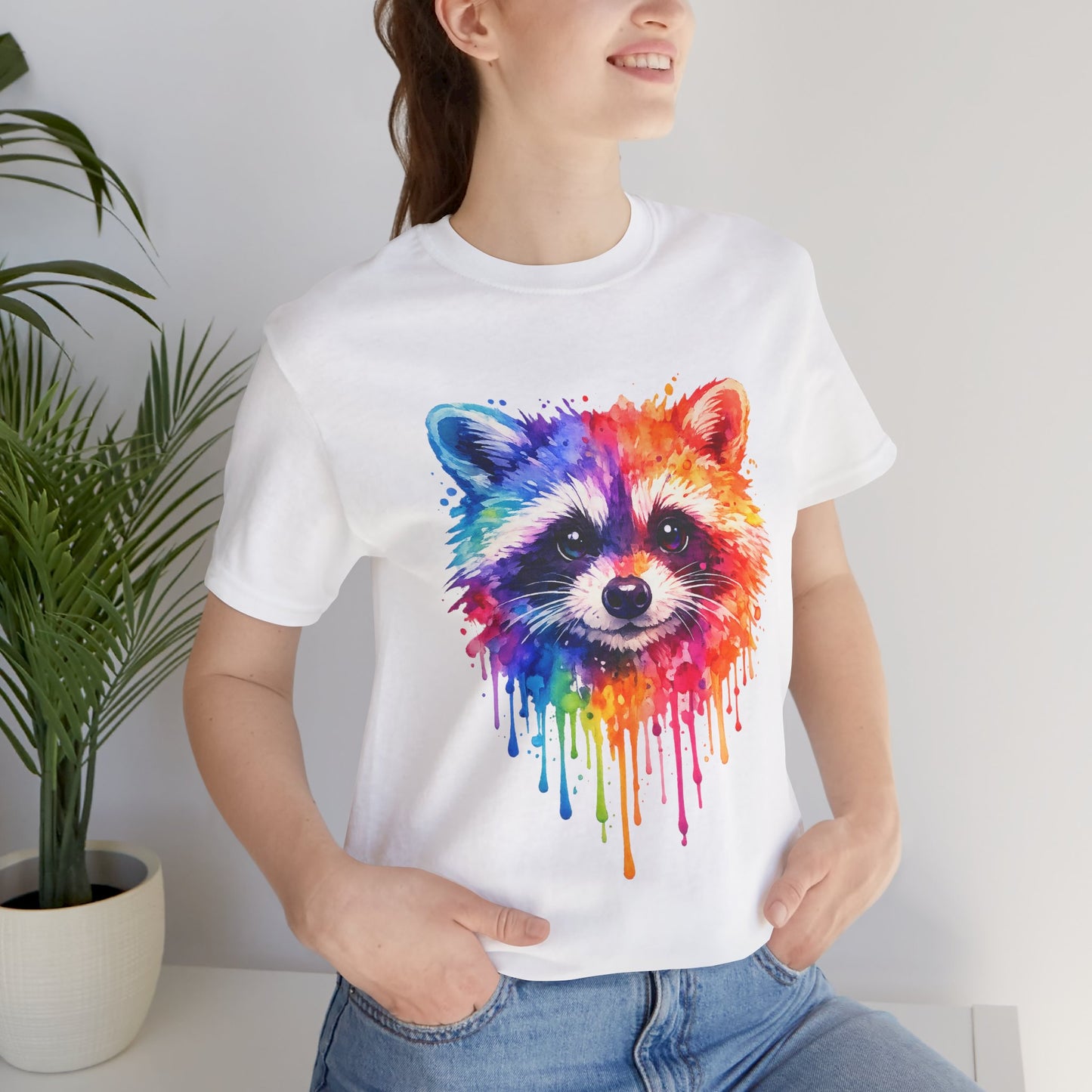 Watercolor Wildlife Raccoon T-Shirt