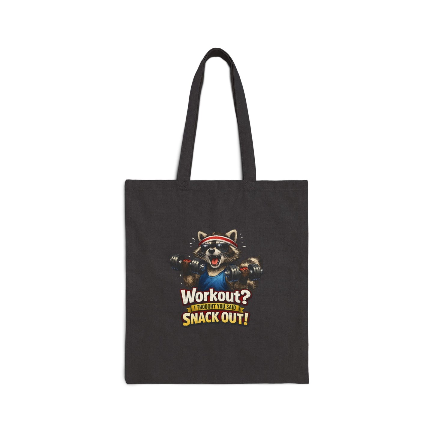 Snack Out Canvas Tote Bag