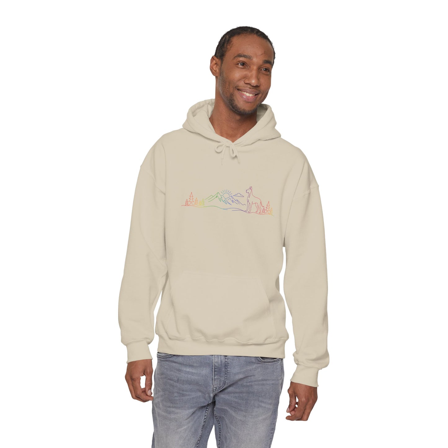 Great Dane, cropped ears, Hoodie