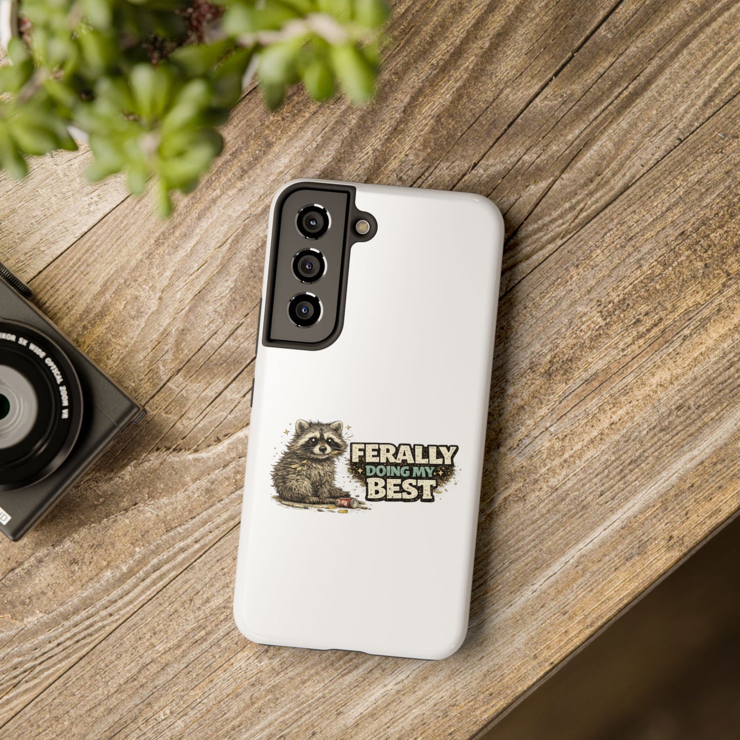 Ferally Raccoon Phone Case — Tough & Cute Protective Phone Cover