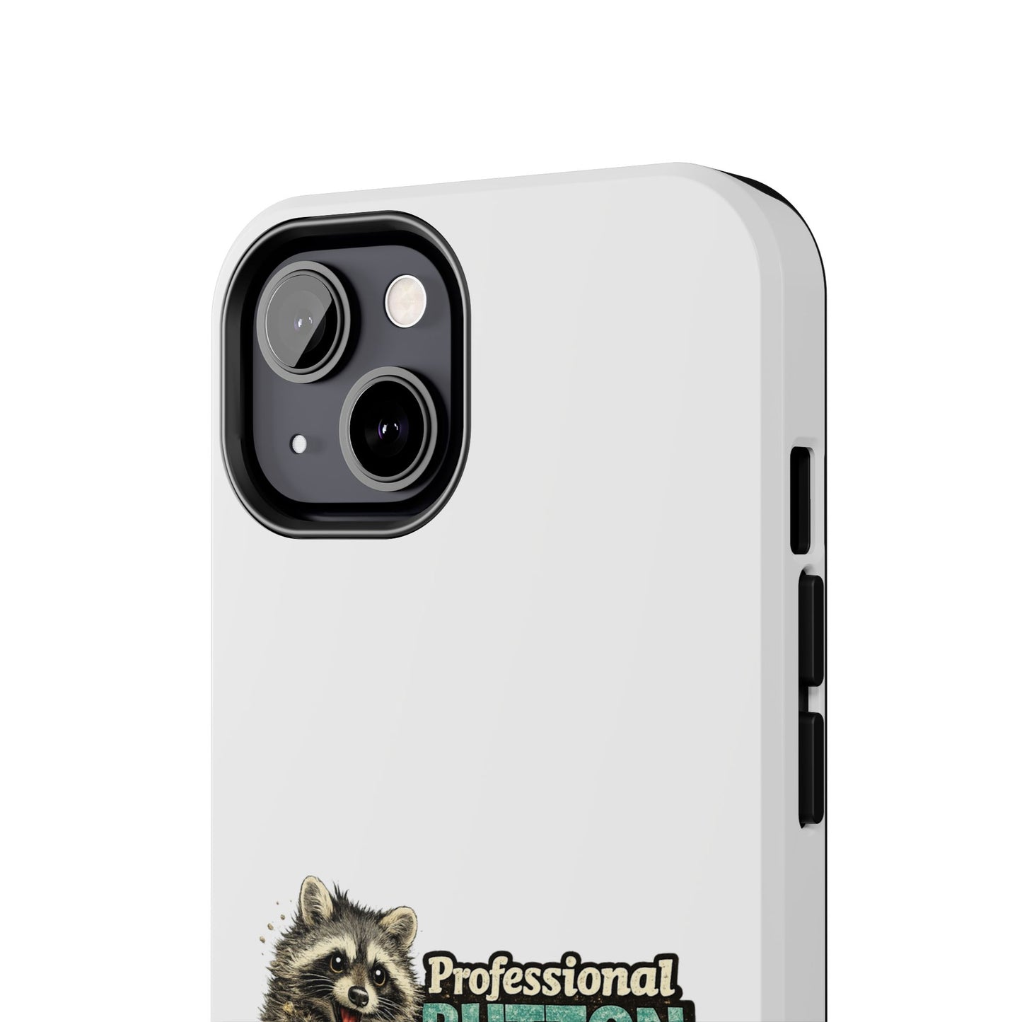 Button Pusher Raccoon Phone Case — Tough & Cute Protective Phone Cover