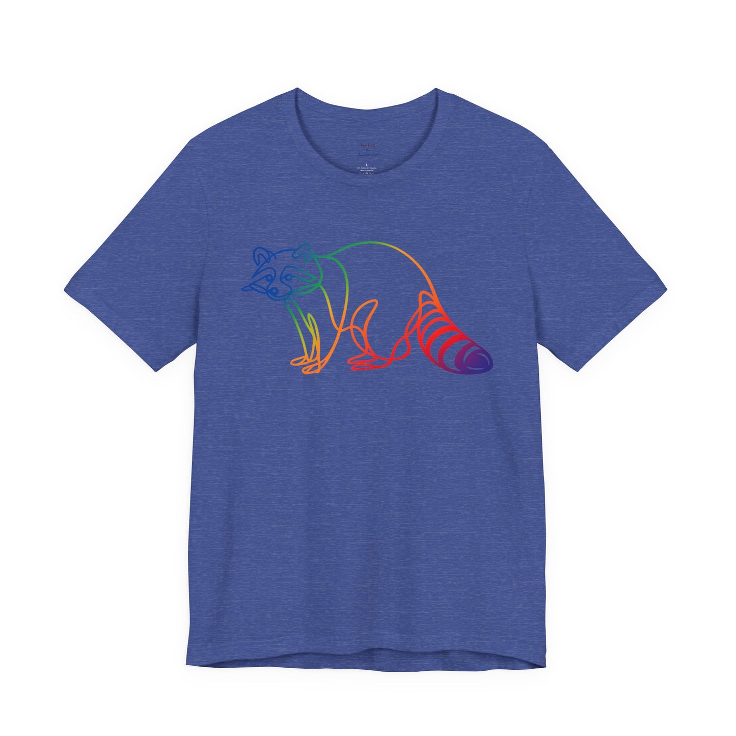 Raccoon Tee — Minimal Line Raccoon Scenic Graphic T-Shirt