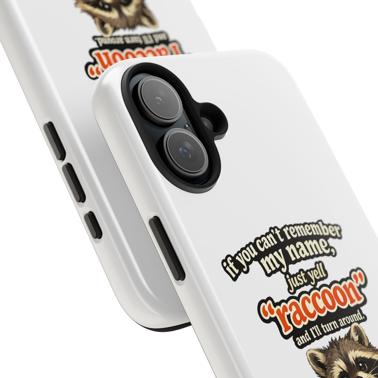 Yell Raccoon Phone Case — Tough & Cute Protective Phone Cover