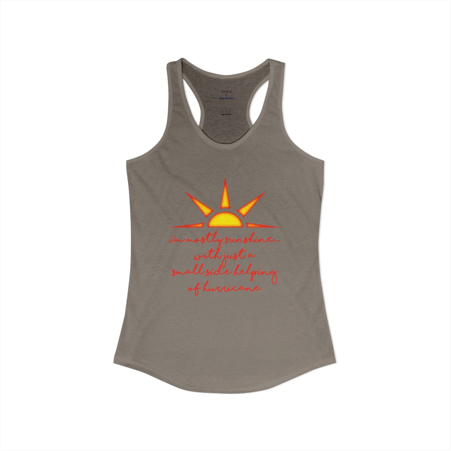 Sunshine and Hurricane Racerback Tank
