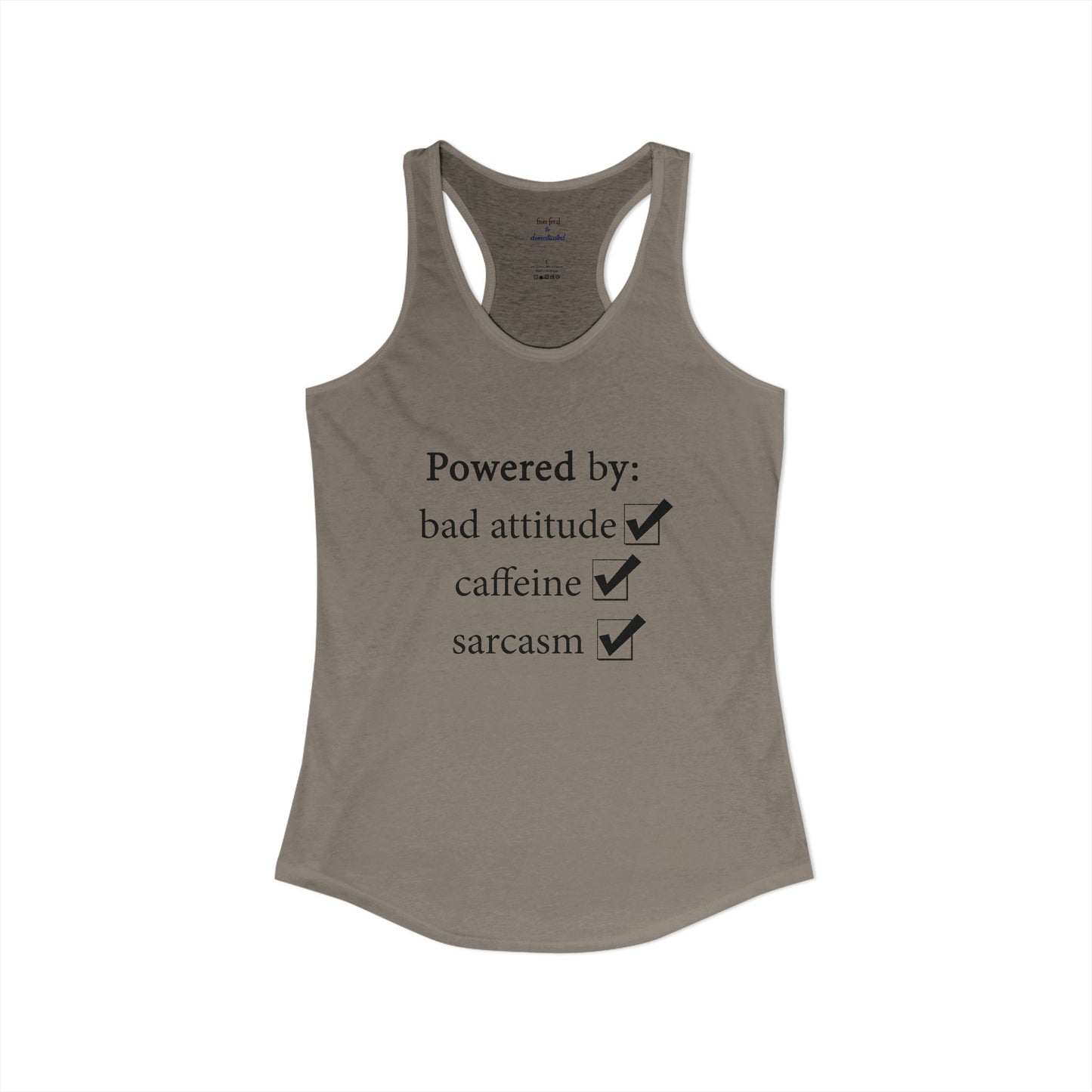 I'm Powered By Racerback Tank