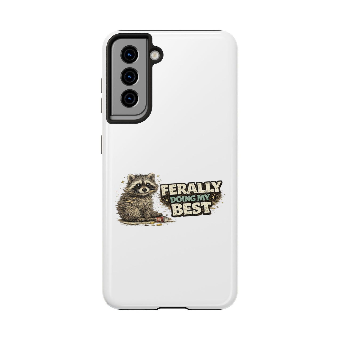 Ferally Raccoon Phone Case — Tough & Cute Protective Phone Cover