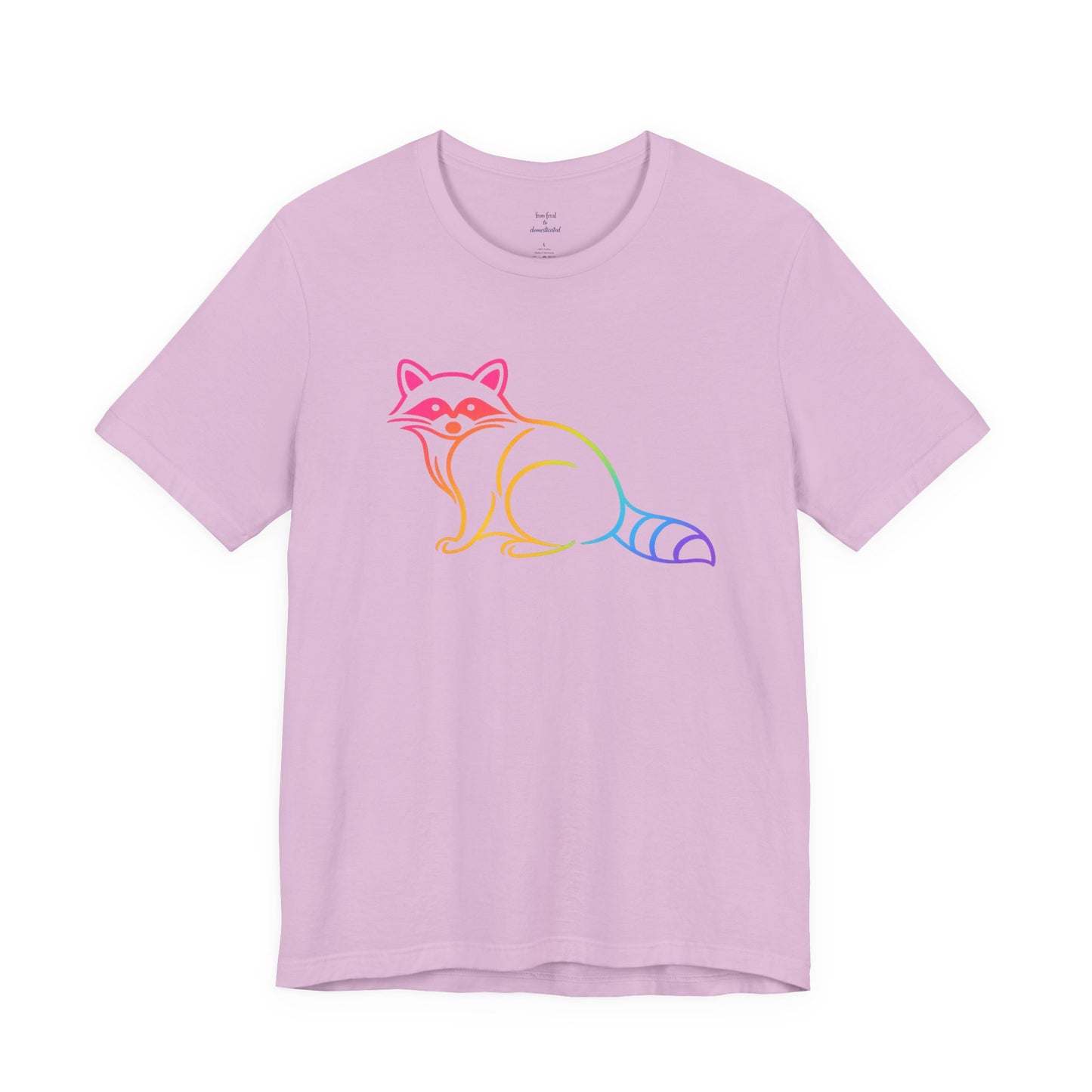 Raccoon Tee — Minimal Line Raccoon Scenic Graphic T-Shirt