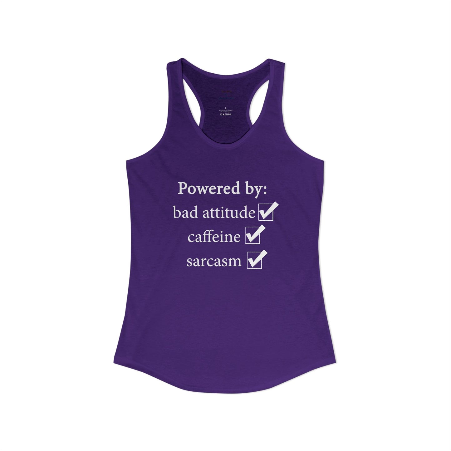 I'm Powered By Racerback Tank