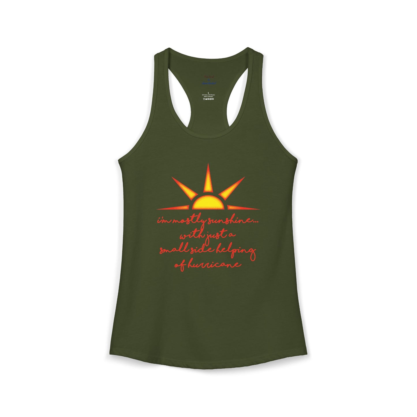 Sunshine and Hurricane Racerback Tank