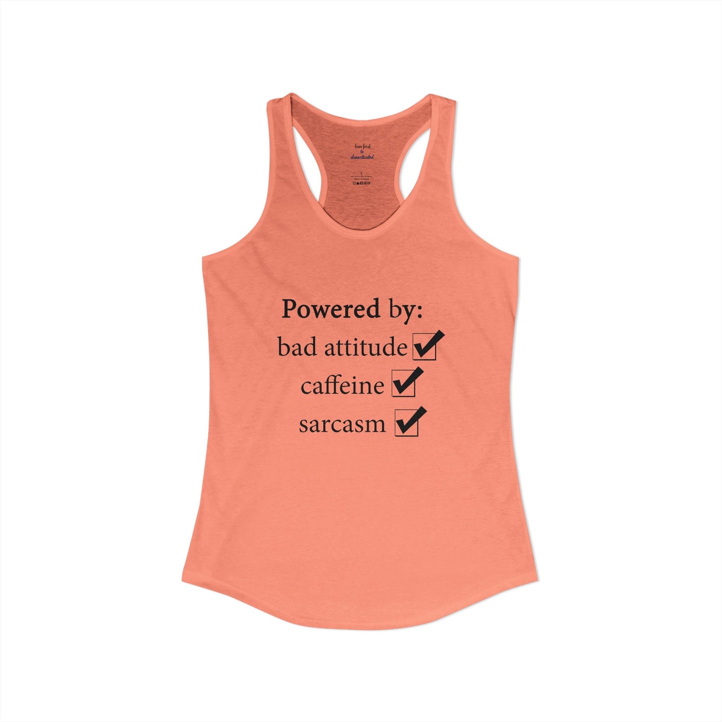 I'm Powered By Racerback Tank