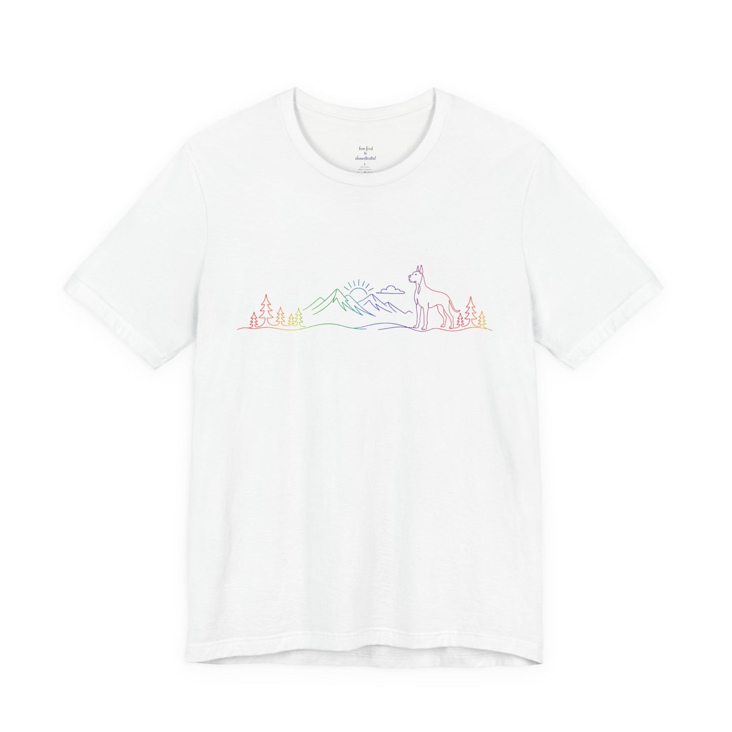 Cropped Great Dane Wild Lines T-Shirt