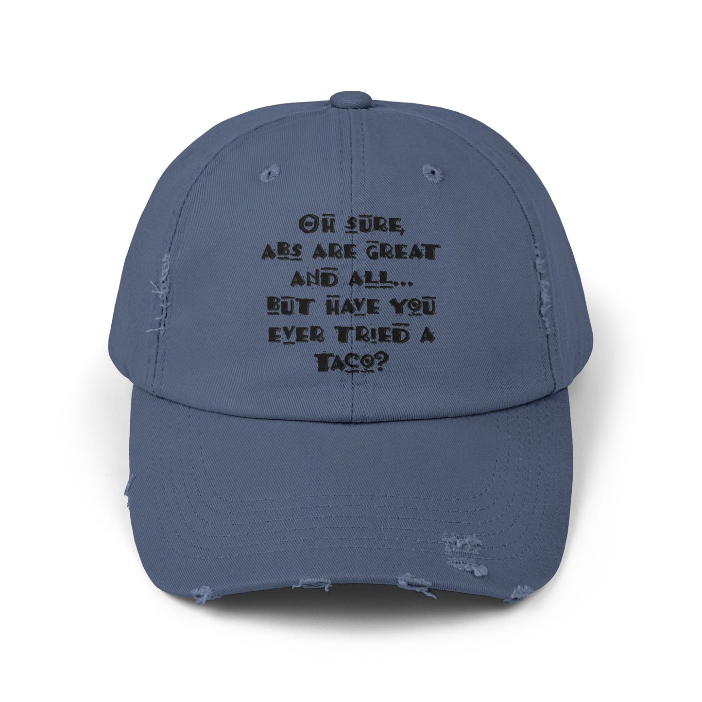 "Tacos" Distressed Cap —  Funny Truth Hat