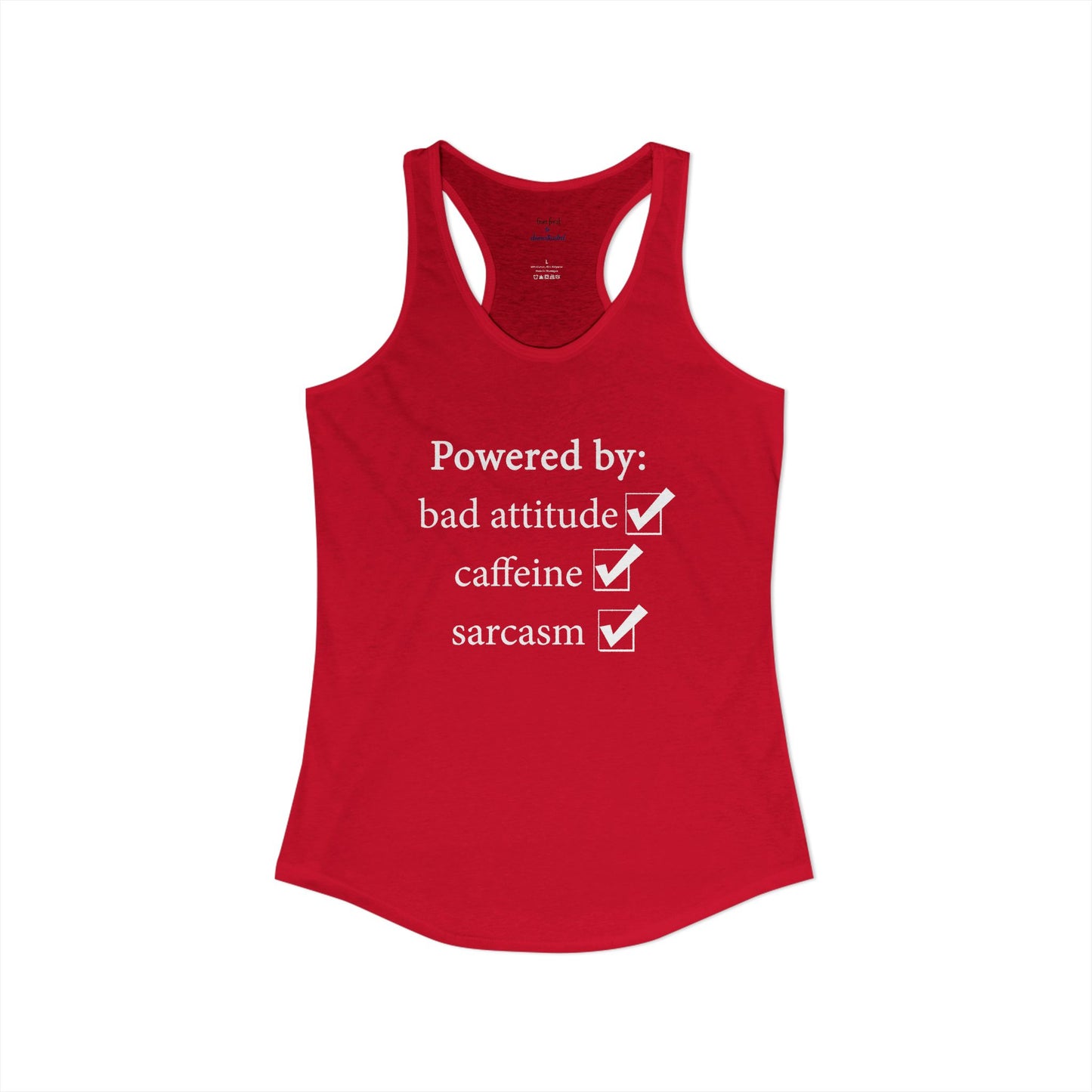 I'm Powered By Racerback Tank
