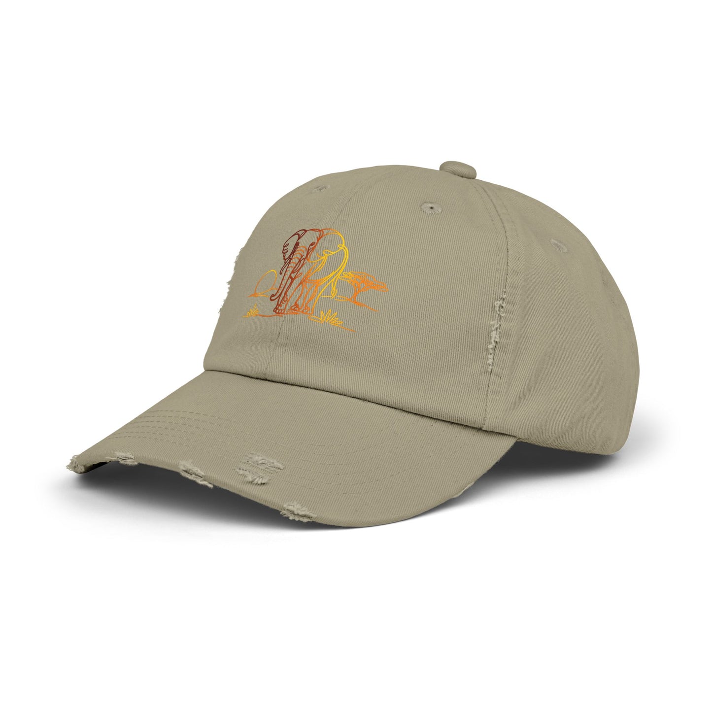 Safari Elephant | Distressed Cap