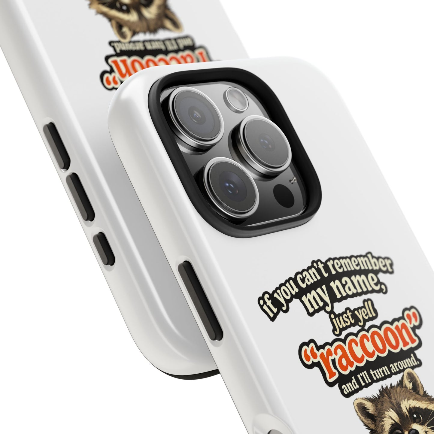 Yell Raccoon Phone Case — Tough & Cute Protective Phone Cover