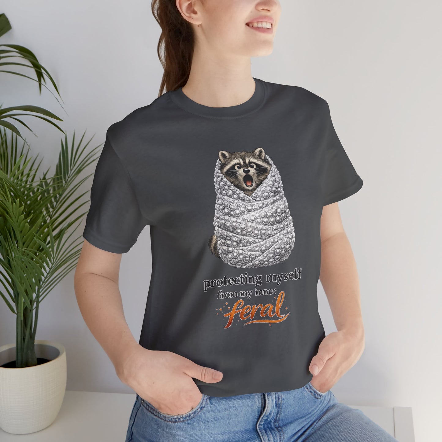 Bubble Wrapped Raccoon T-shirt