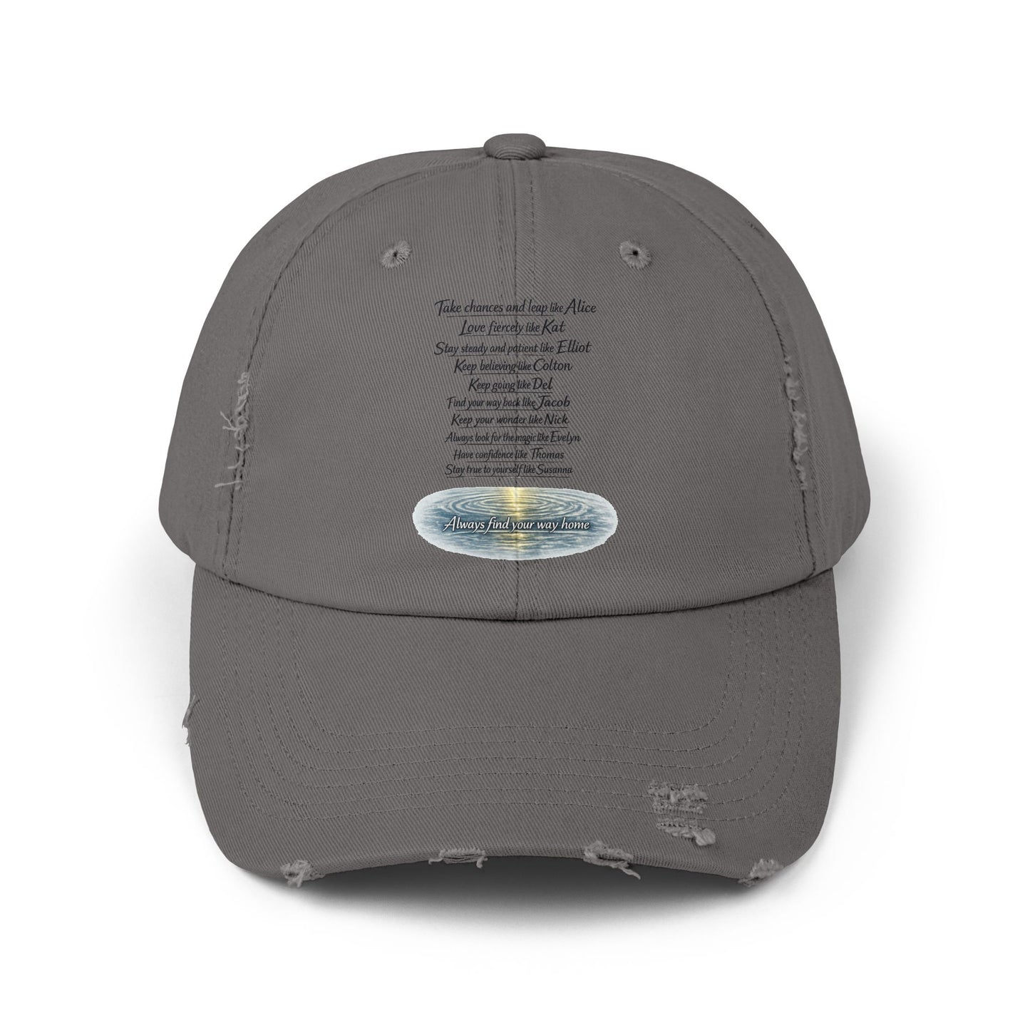"Find Your Way" Distressed Cap