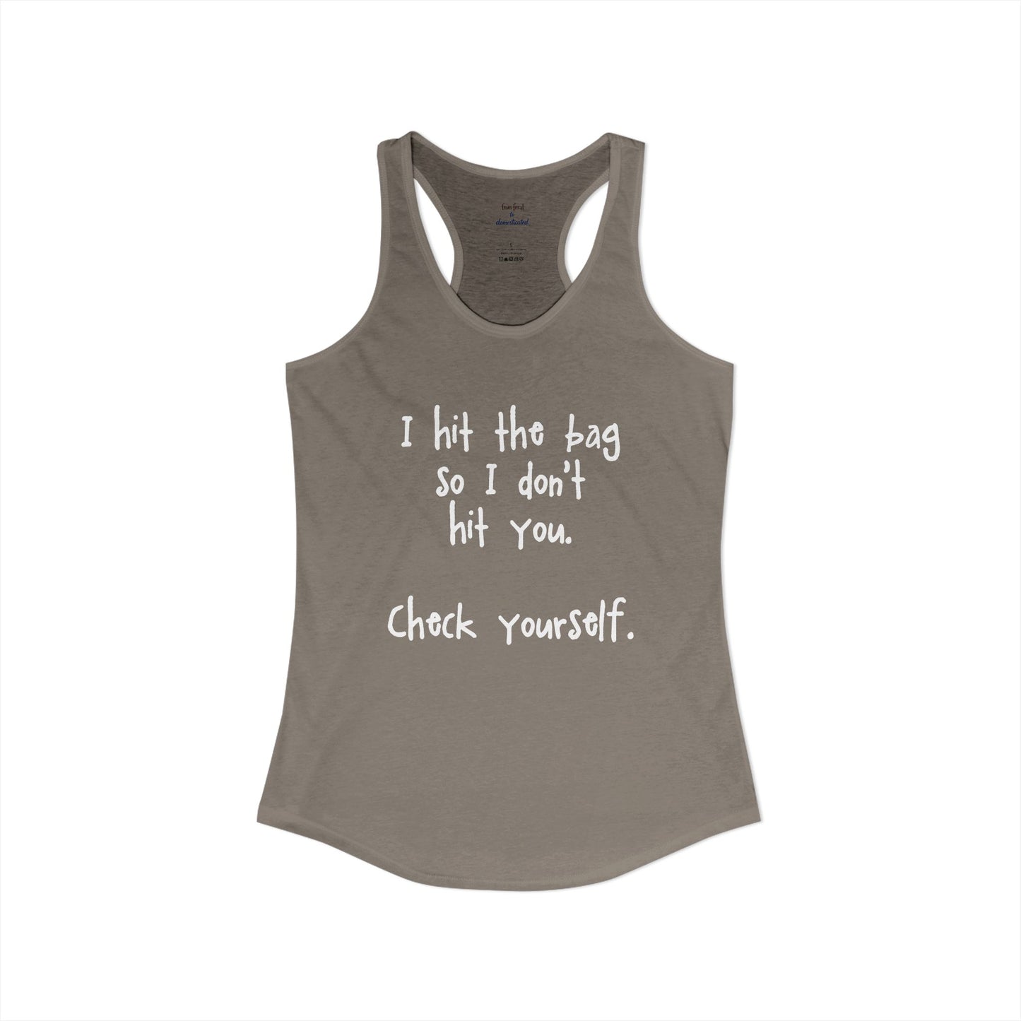 "Check Yourself" Kickboxing Racerback Tank