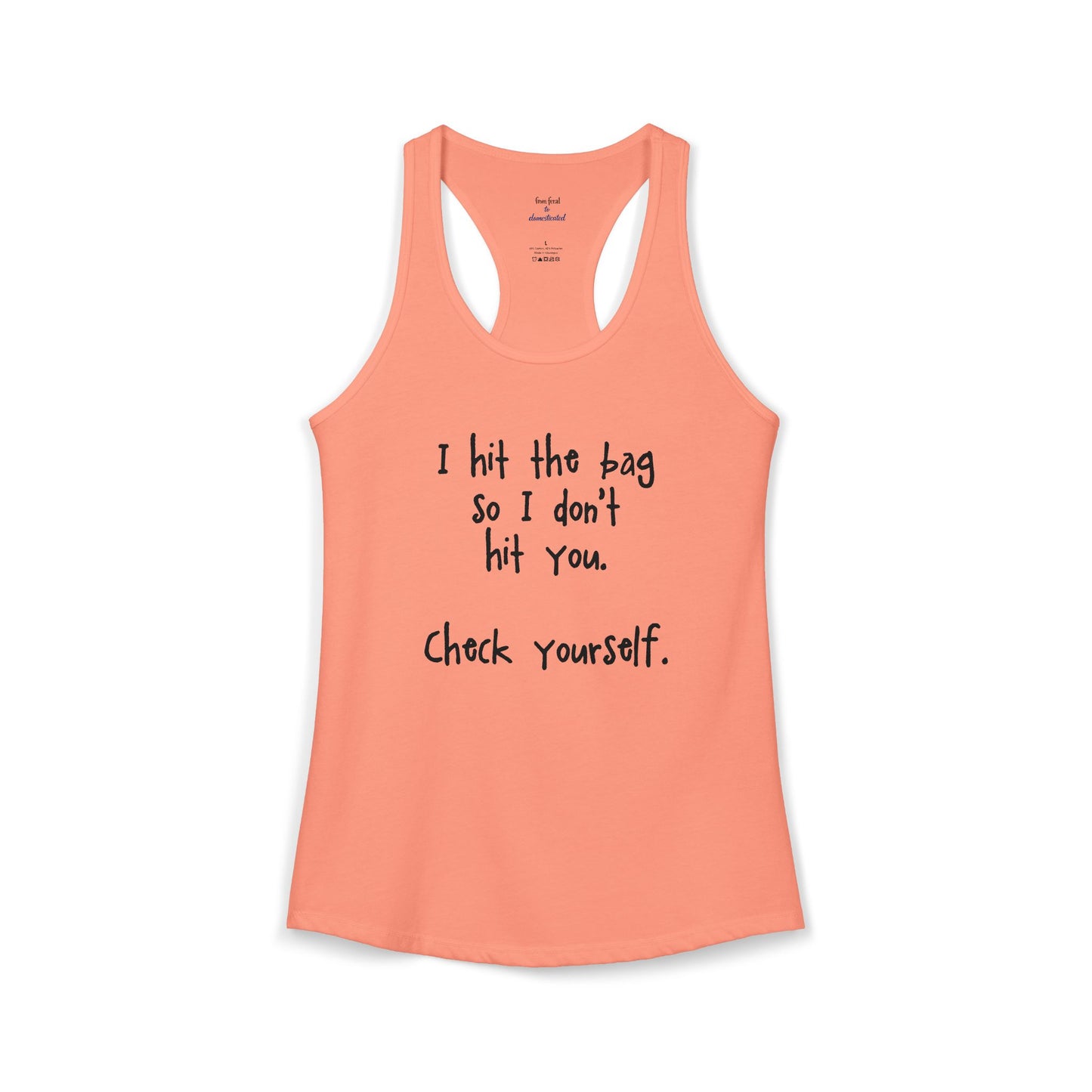 "Check Yourself" Kickboxing Racerback Tank