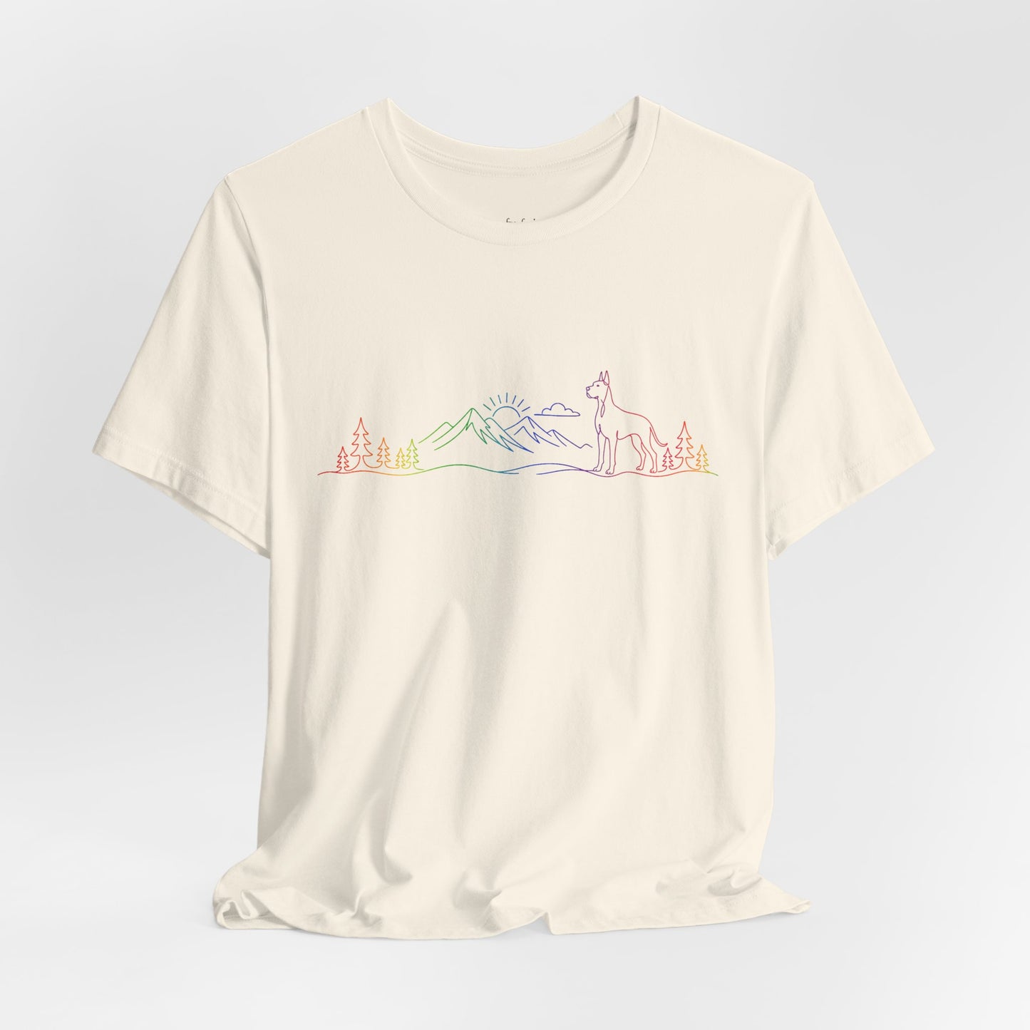 Cropped Great Dane Wild Lines T-Shirt