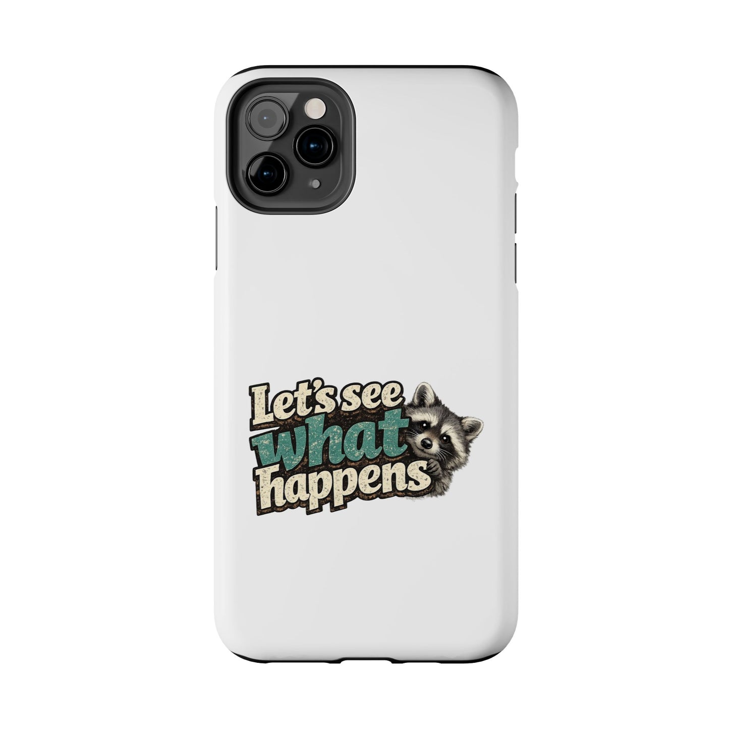 Peek & See Raccoon Phone Case — Tough & Cute Protective Phone Cover