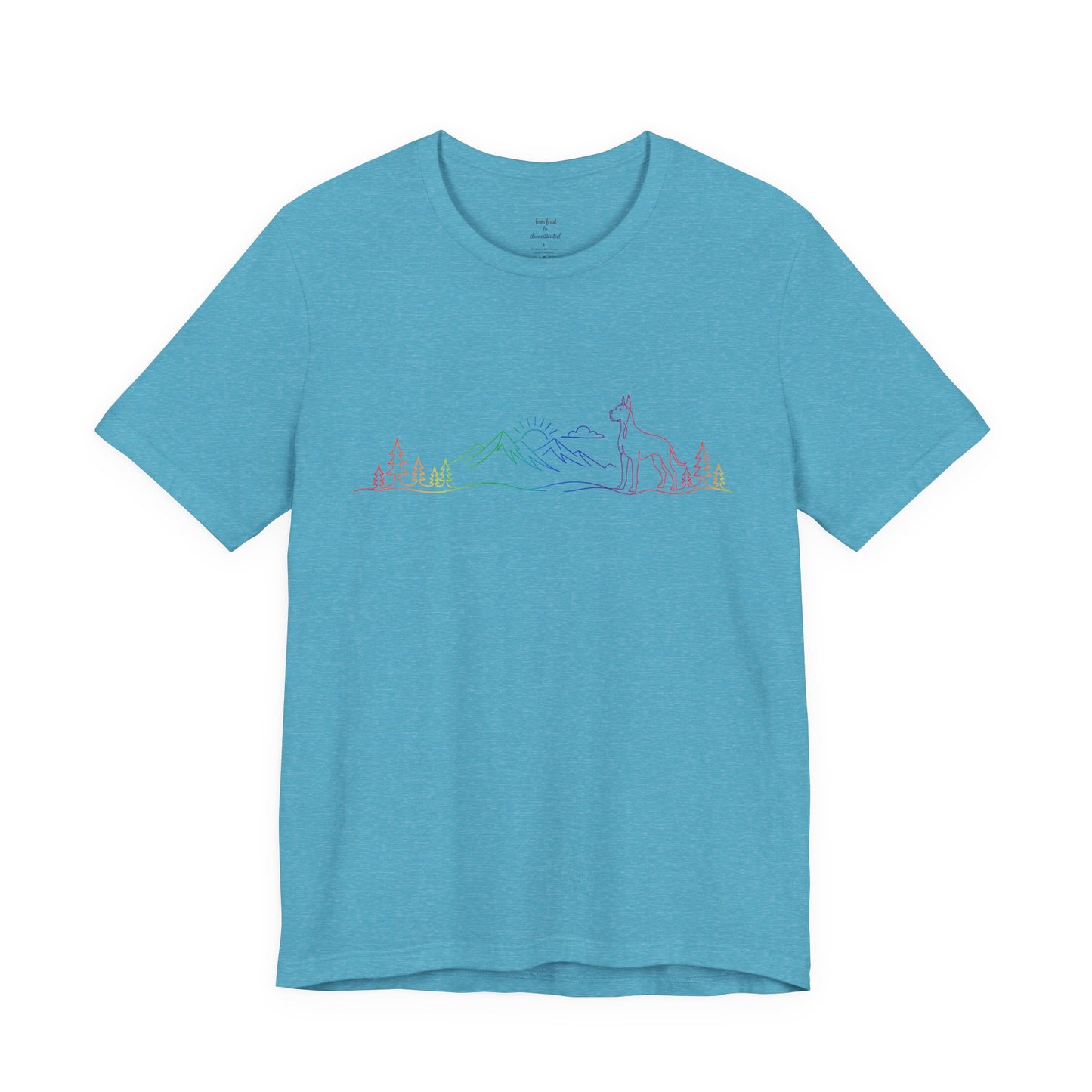 Cropped Great Dane Wild Lines T-Shirt