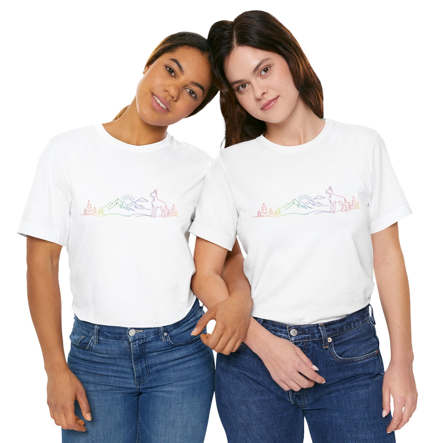 Cropped Great Dane Wild Lines T-Shirt