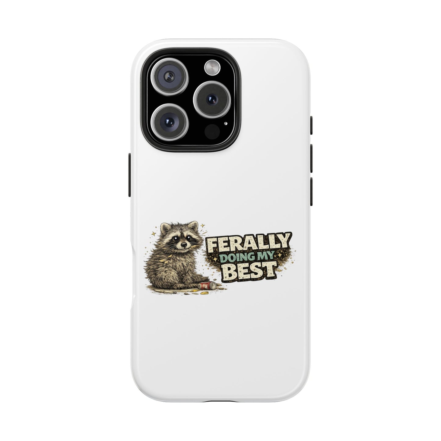 Ferally Raccoon Phone Case — Tough & Cute Protective Phone Cover