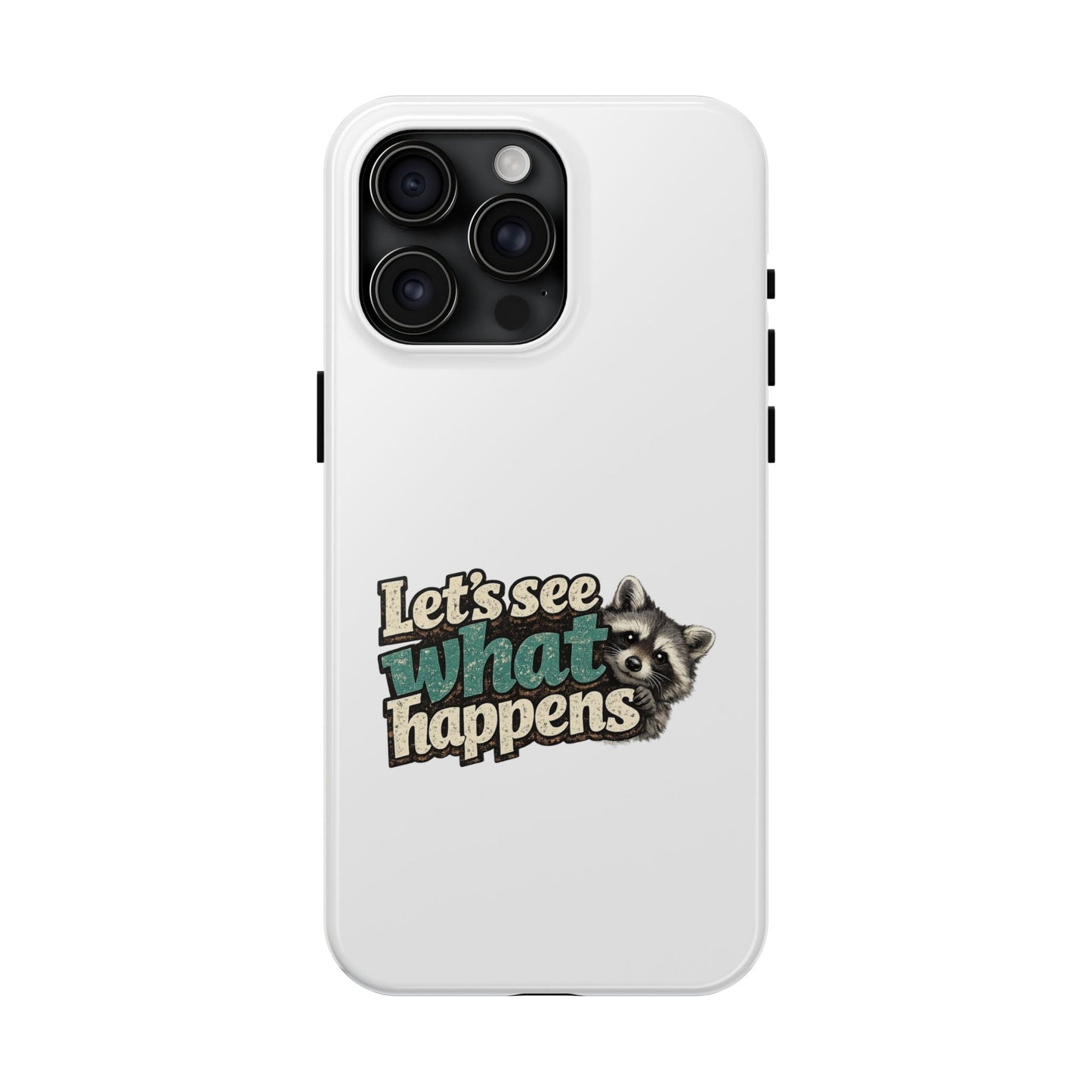 Peek & See Raccoon Phone Case — Tough & Cute Protective Phone Cover