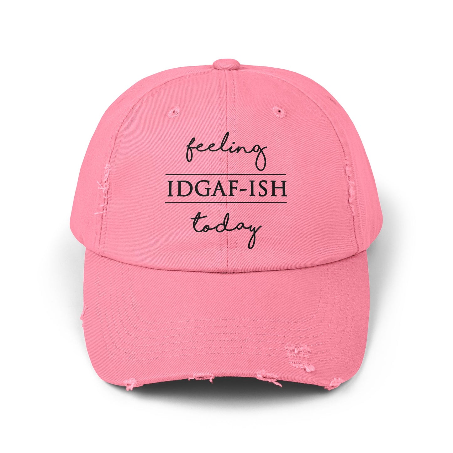 "IDGAFish" Distressed Cap —  Funny Truth Hat