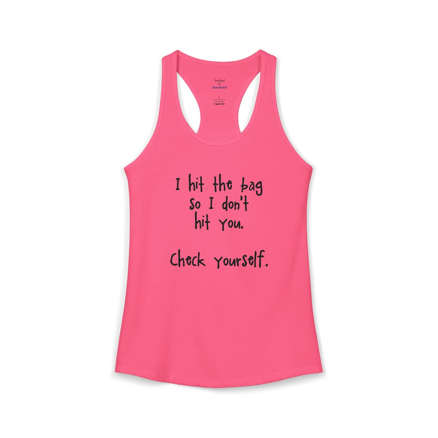 "Check Yourself" Kickboxing Racerback Tank