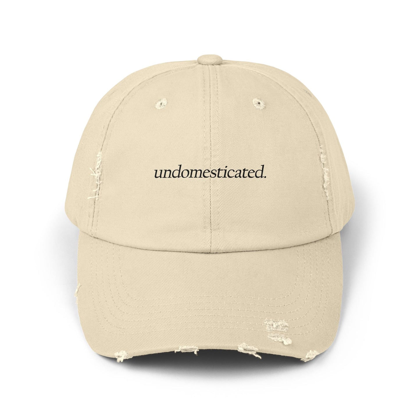 "Undomesticated" Distressed Cap —  Funny Truth Hat