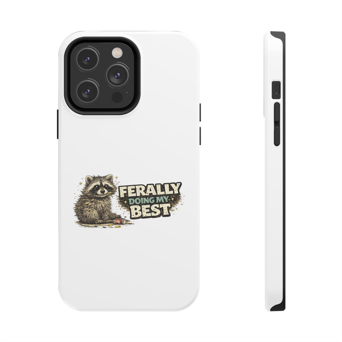 Ferally Raccoon Phone Case — Tough & Cute Protective Phone Cover