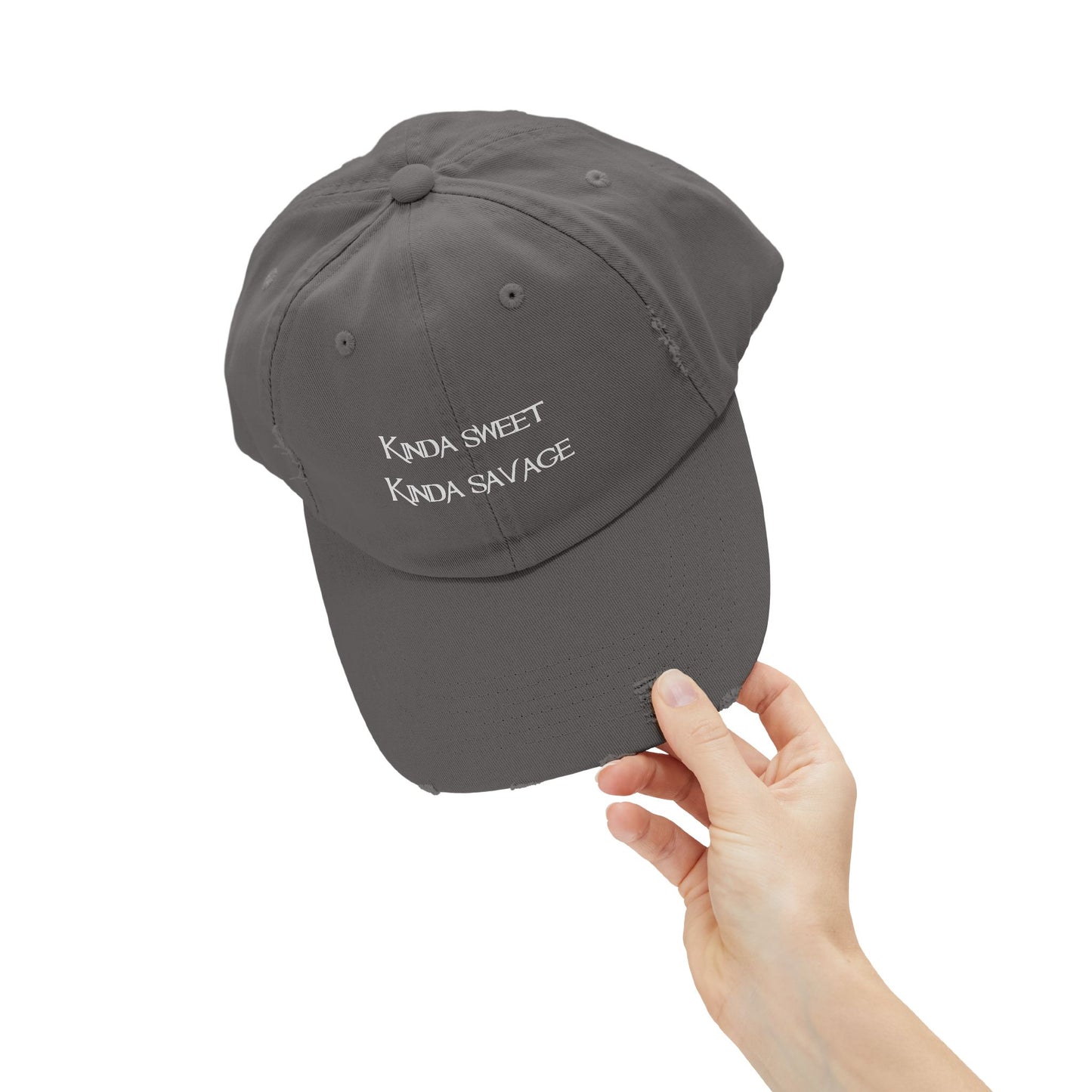 "Kinda Sweet" Distressed Cap —  Funny Truth Hat
