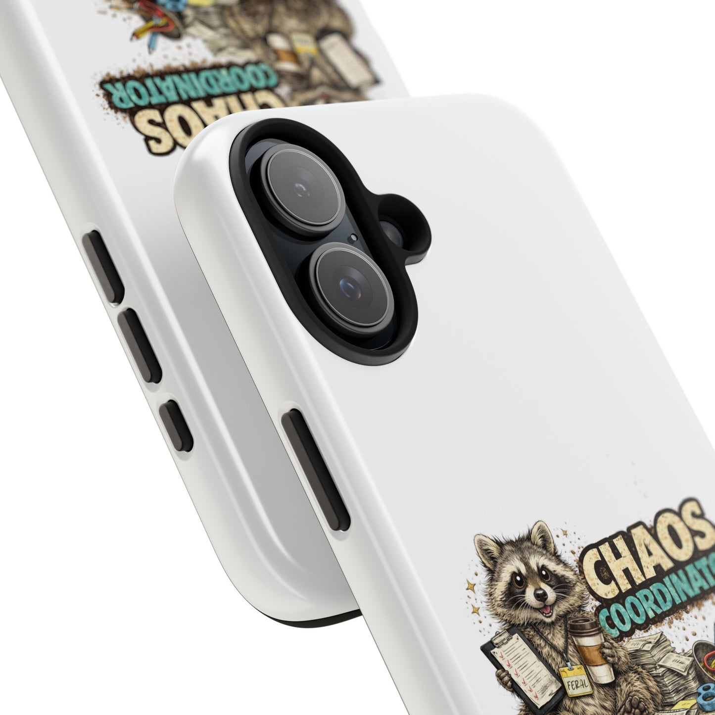 Chaos Coordinator Raccoon Phone Case — Tough & Cute Protective Phone Cover