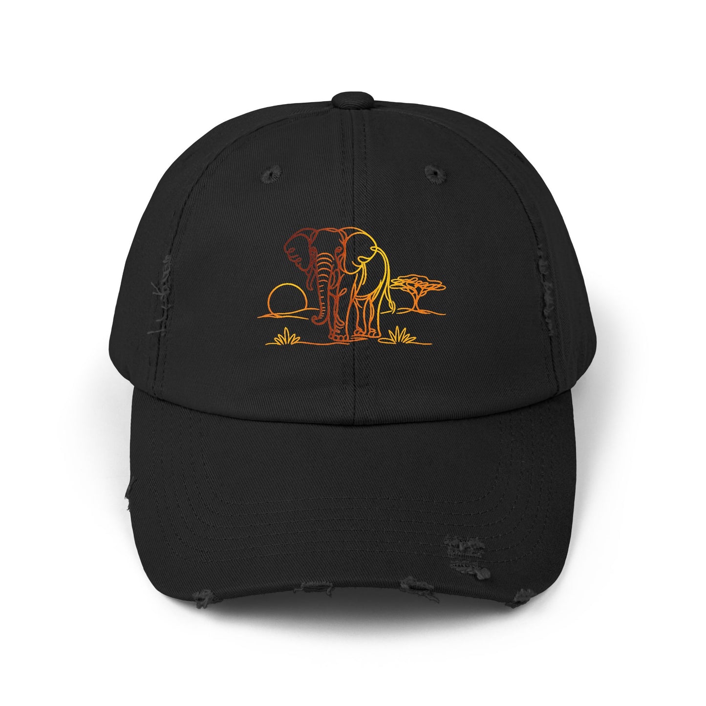 Safari Elephant | Distressed Cap