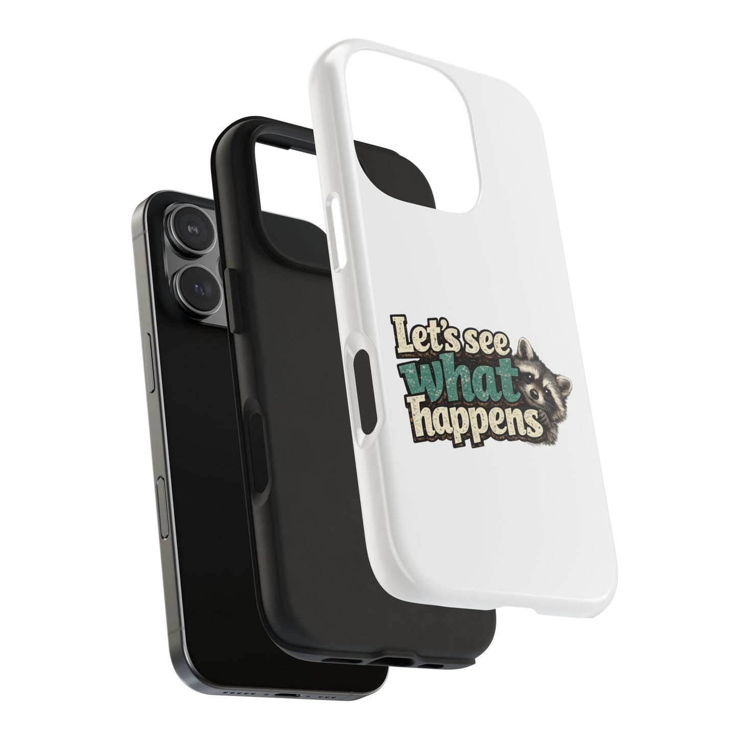 Peek & See Raccoon Phone Case — Tough & Cute Protective Phone Cover