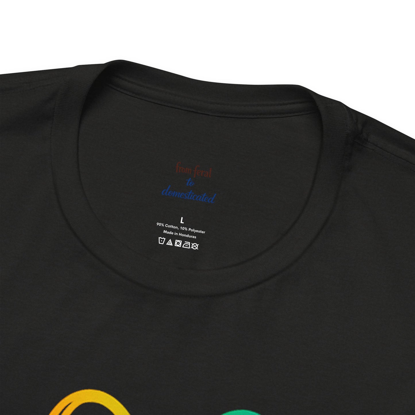 Heart/Paw Colorful Line-Work T-Shirt
