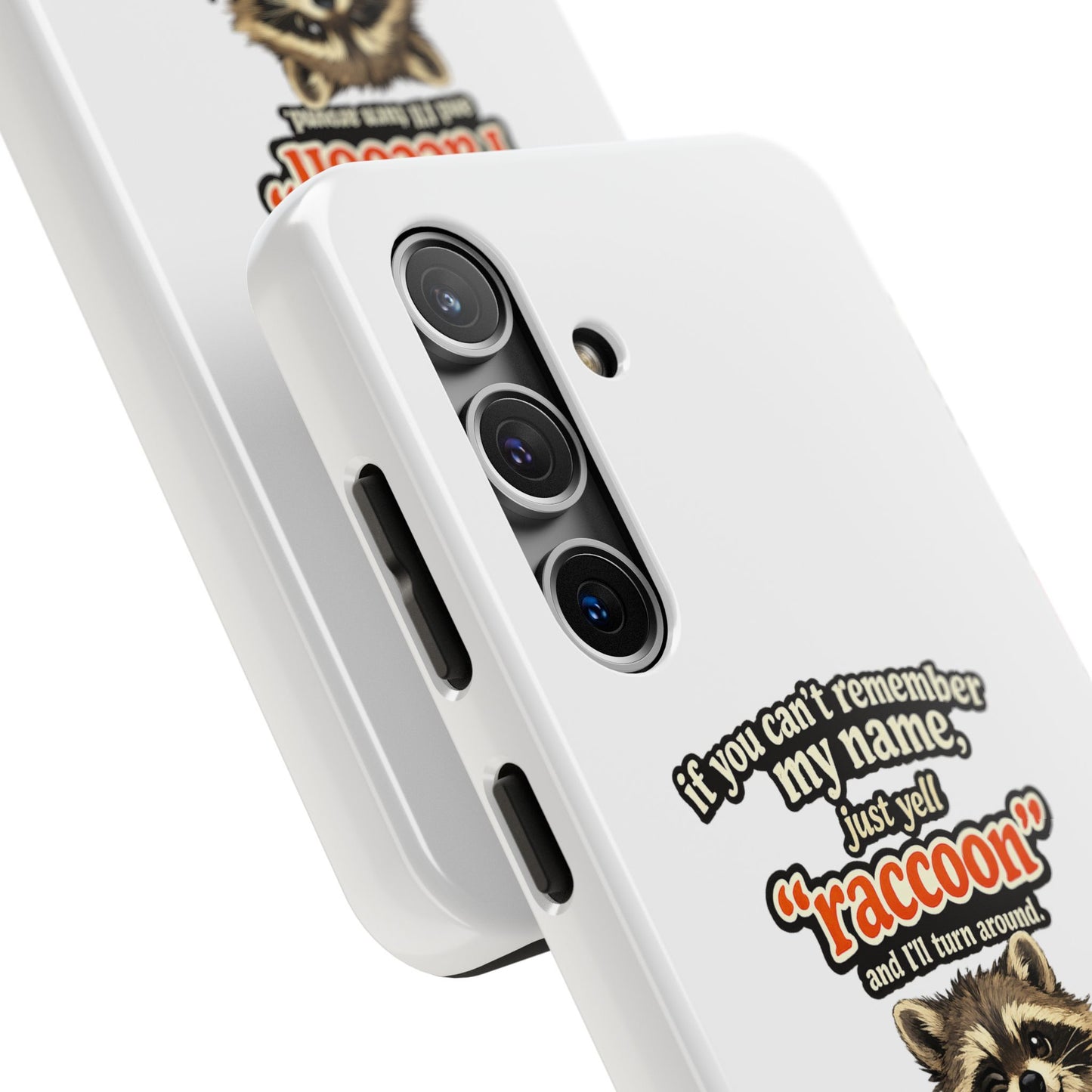 Yell Raccoon Phone Case — Tough & Cute Protective Phone Cover