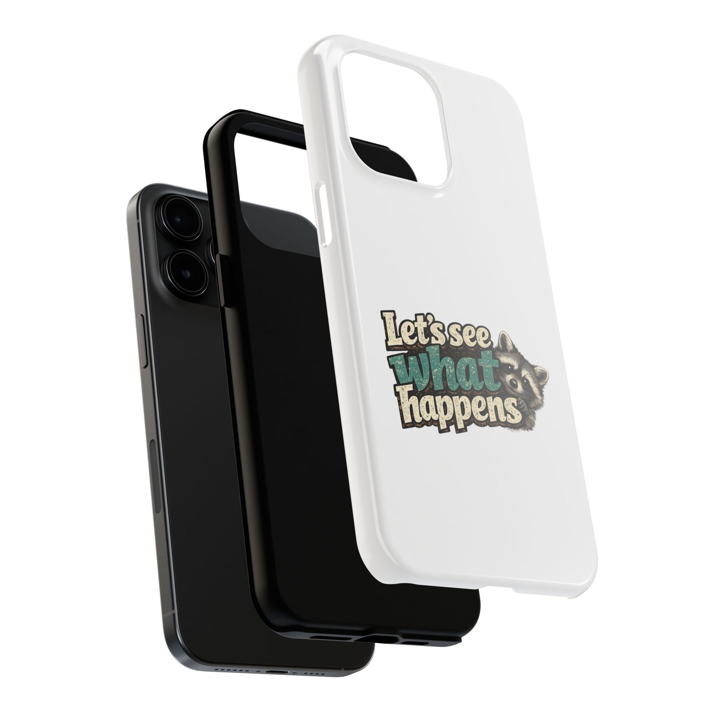 Peek & See Raccoon Phone Case — Tough & Cute Protective Phone Cover