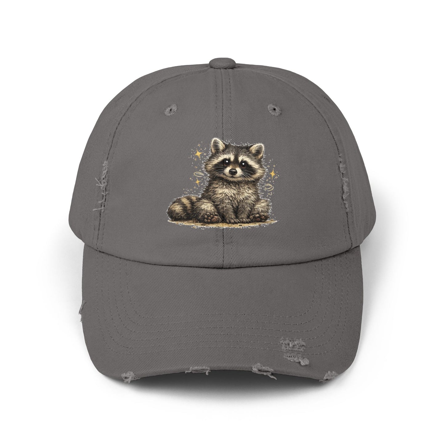 Sweet & Savage Distressed Cap — Raccoon Mom/Dad Funny Dad Hat