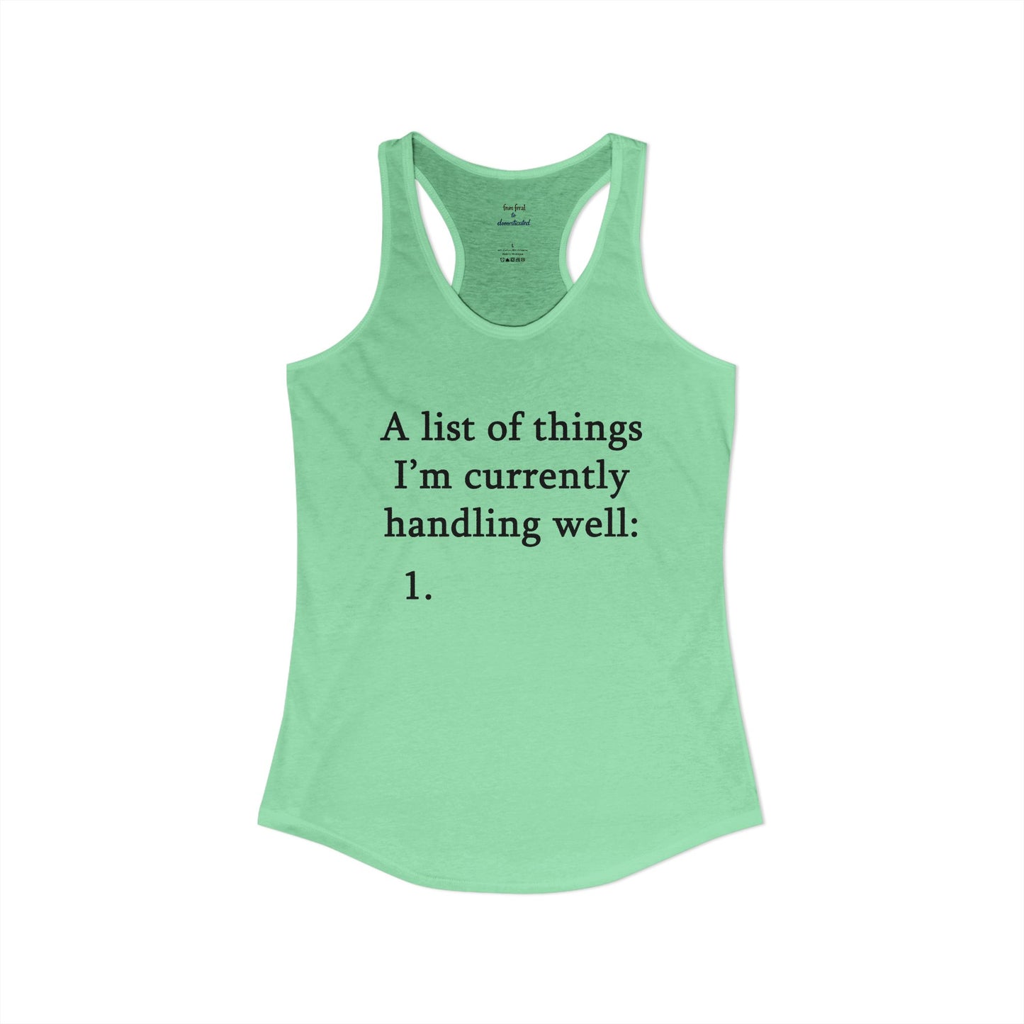 A List Racerback Tank