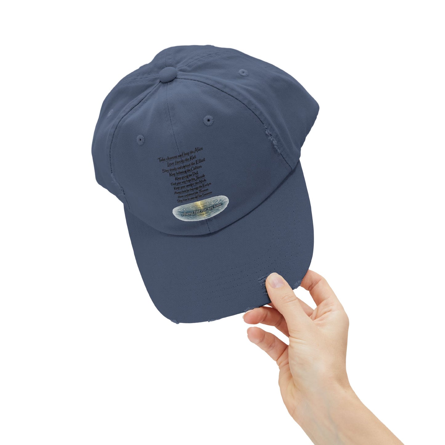 "Find Your Way" Distressed Cap
