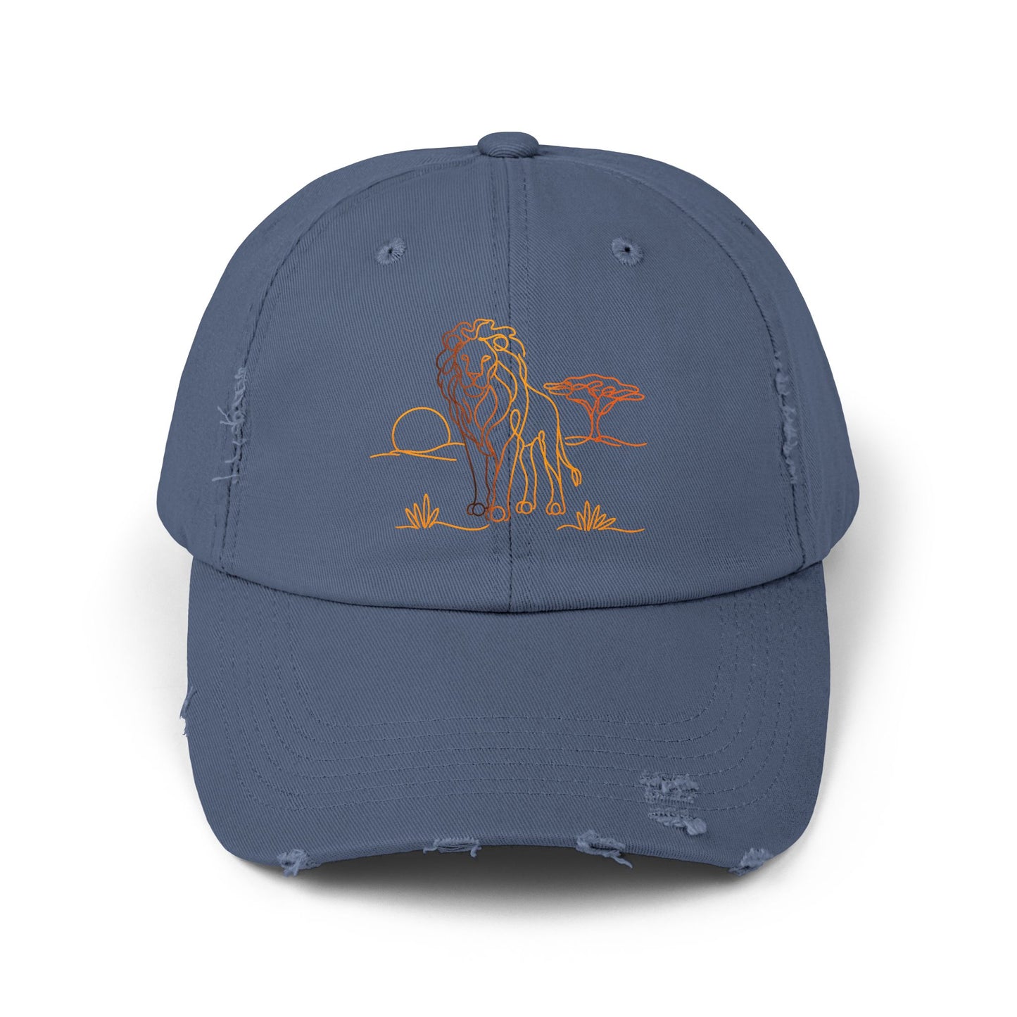 Safari Lion | Distressed Cap