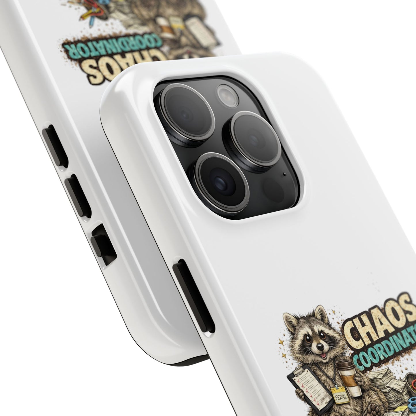 Chaos Coordinator Raccoon Phone Case — Tough & Cute Protective Phone Cover