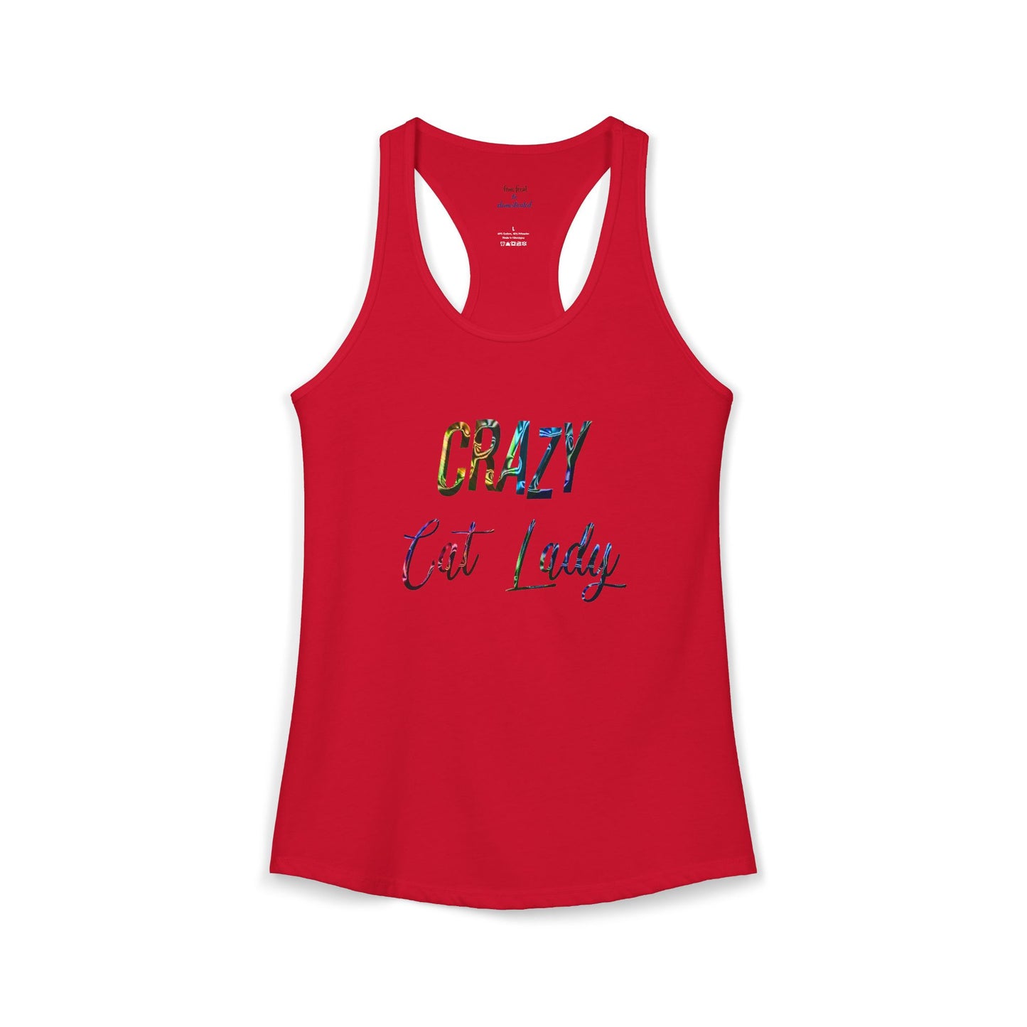 Crazy Cat Lady Racerback Tank