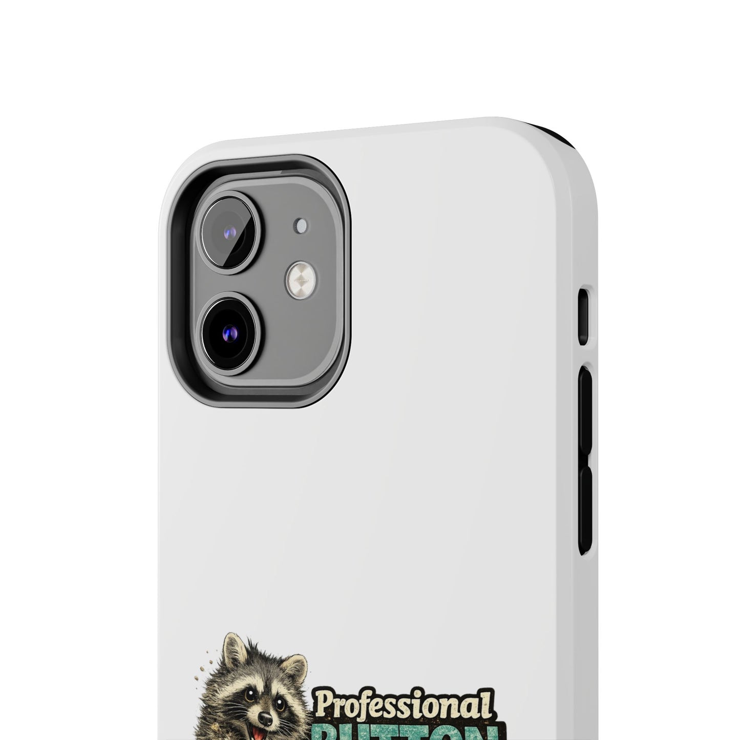 Button Pusher Raccoon Phone Case — Tough & Cute Protective Phone Cover