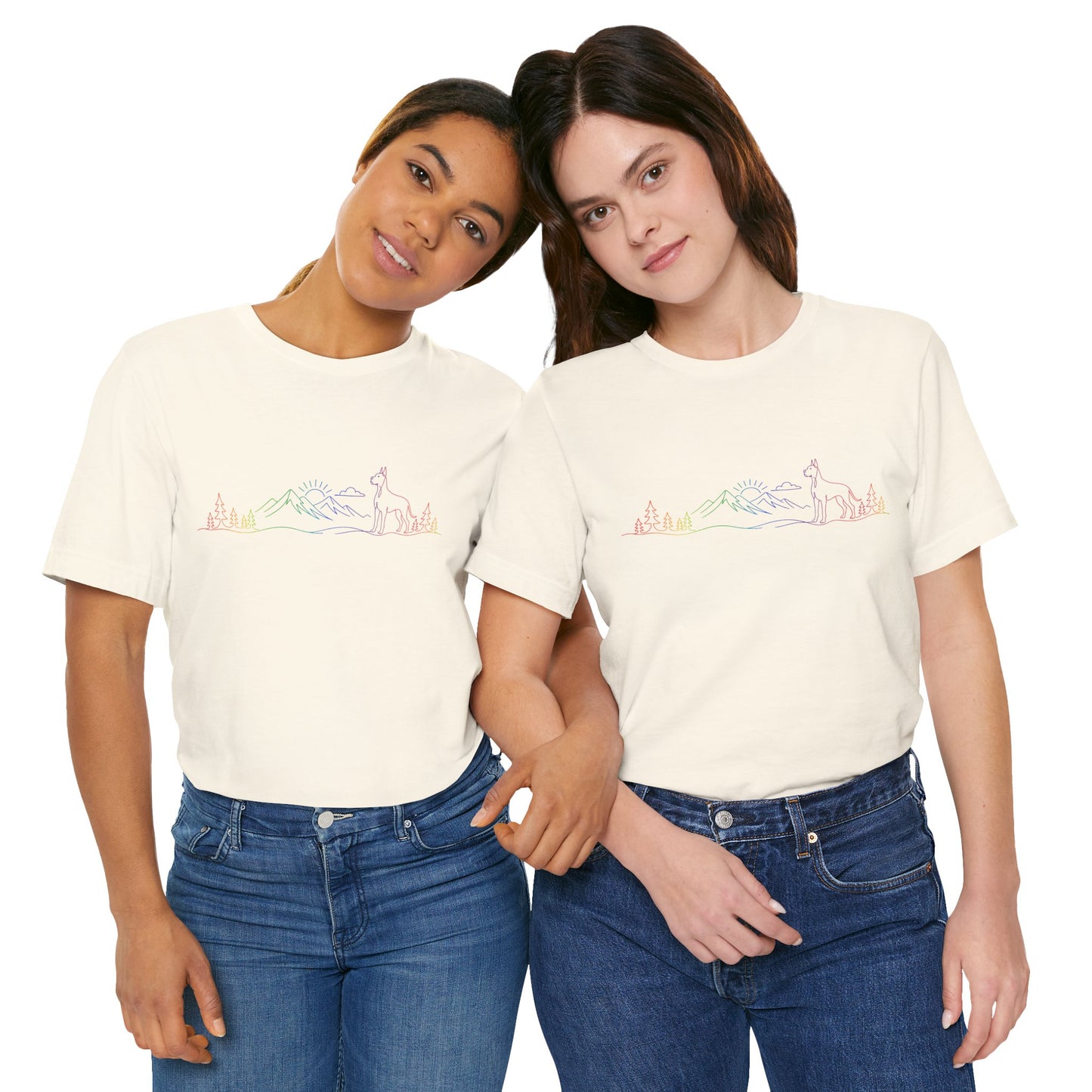 Cropped Great Dane Wild Lines T-Shirt