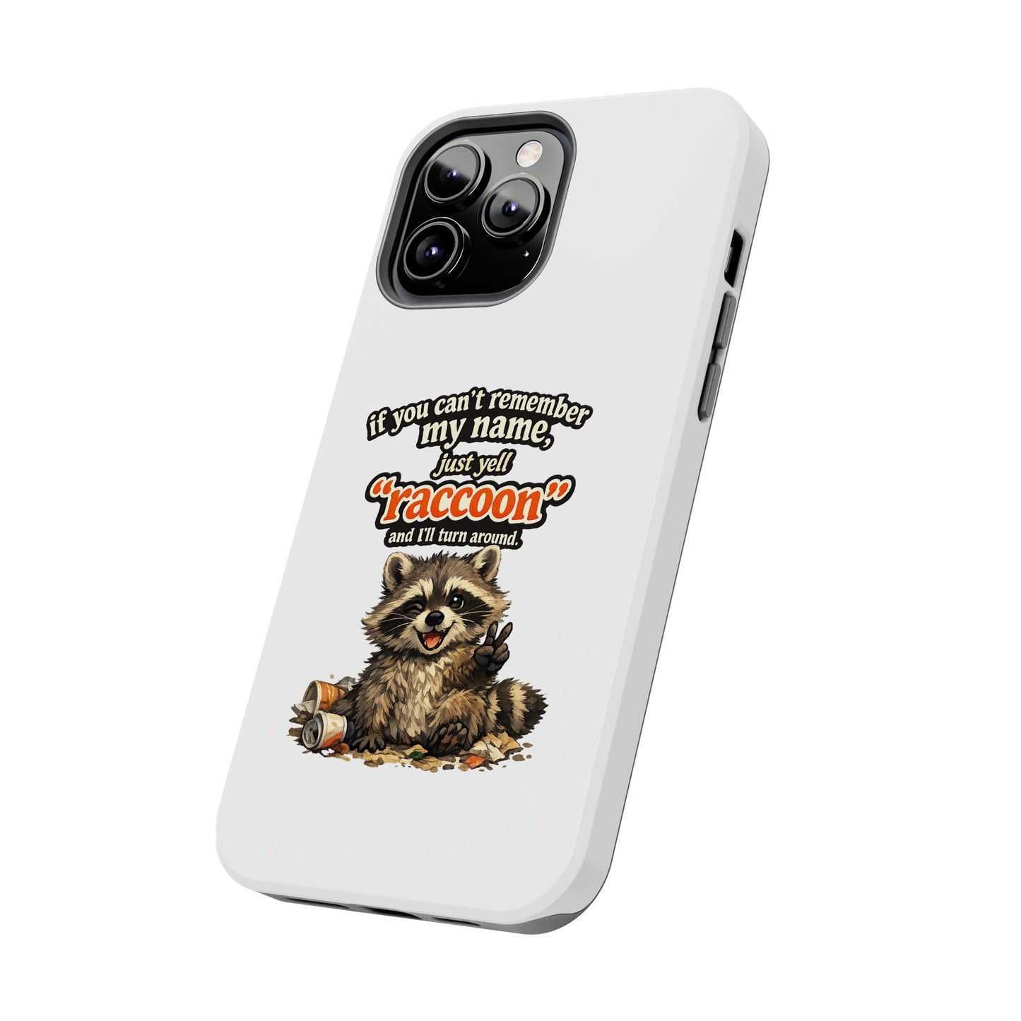 Yell Raccoon Phone Case — Tough & Cute Protective Phone Cover